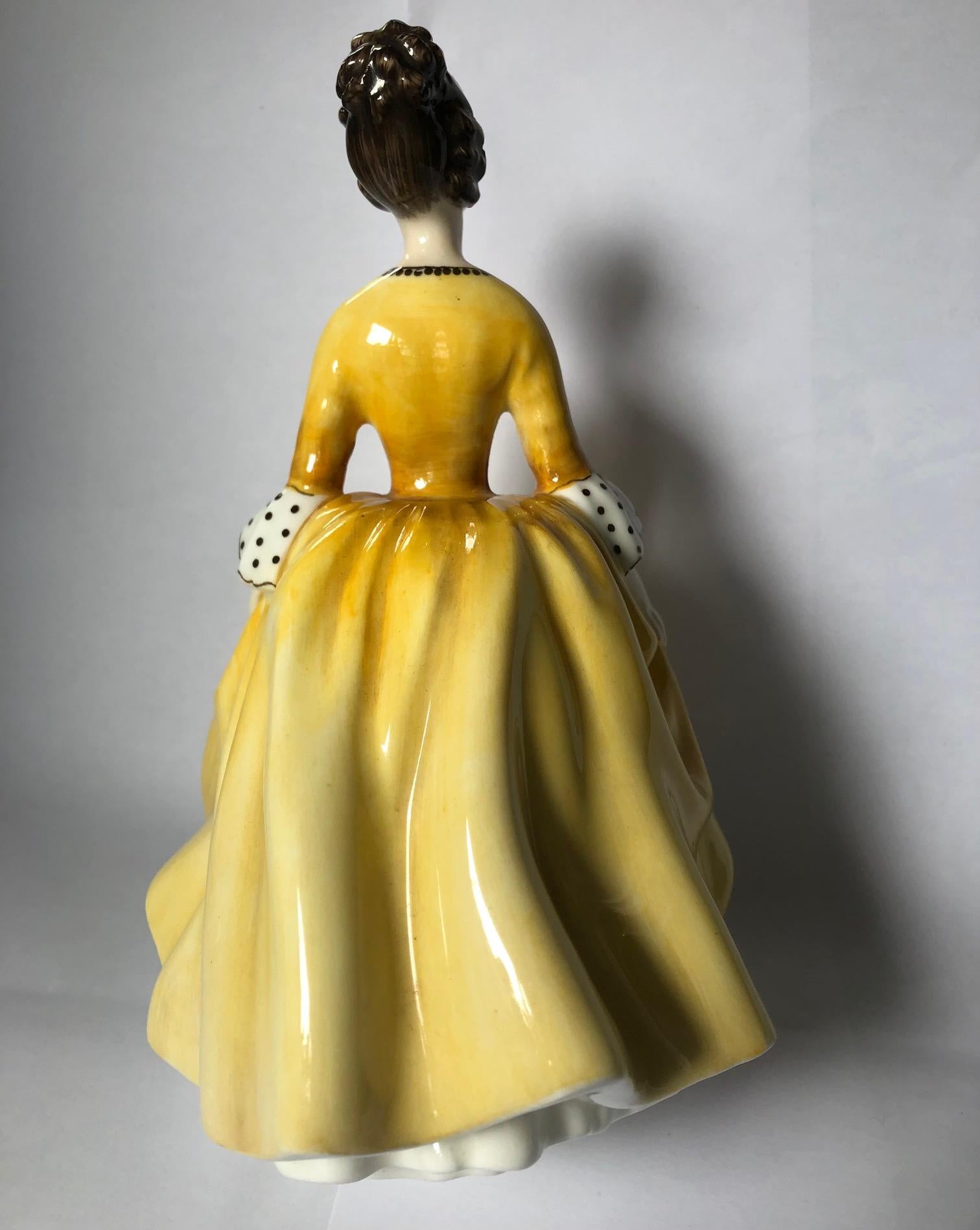 Figurita Royal Doulton - Coralie HN2307 - Figurative Sculpture Marrón de Unknown