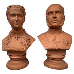 Rudolf And Stephanie Miniature Terracotta Sculpture