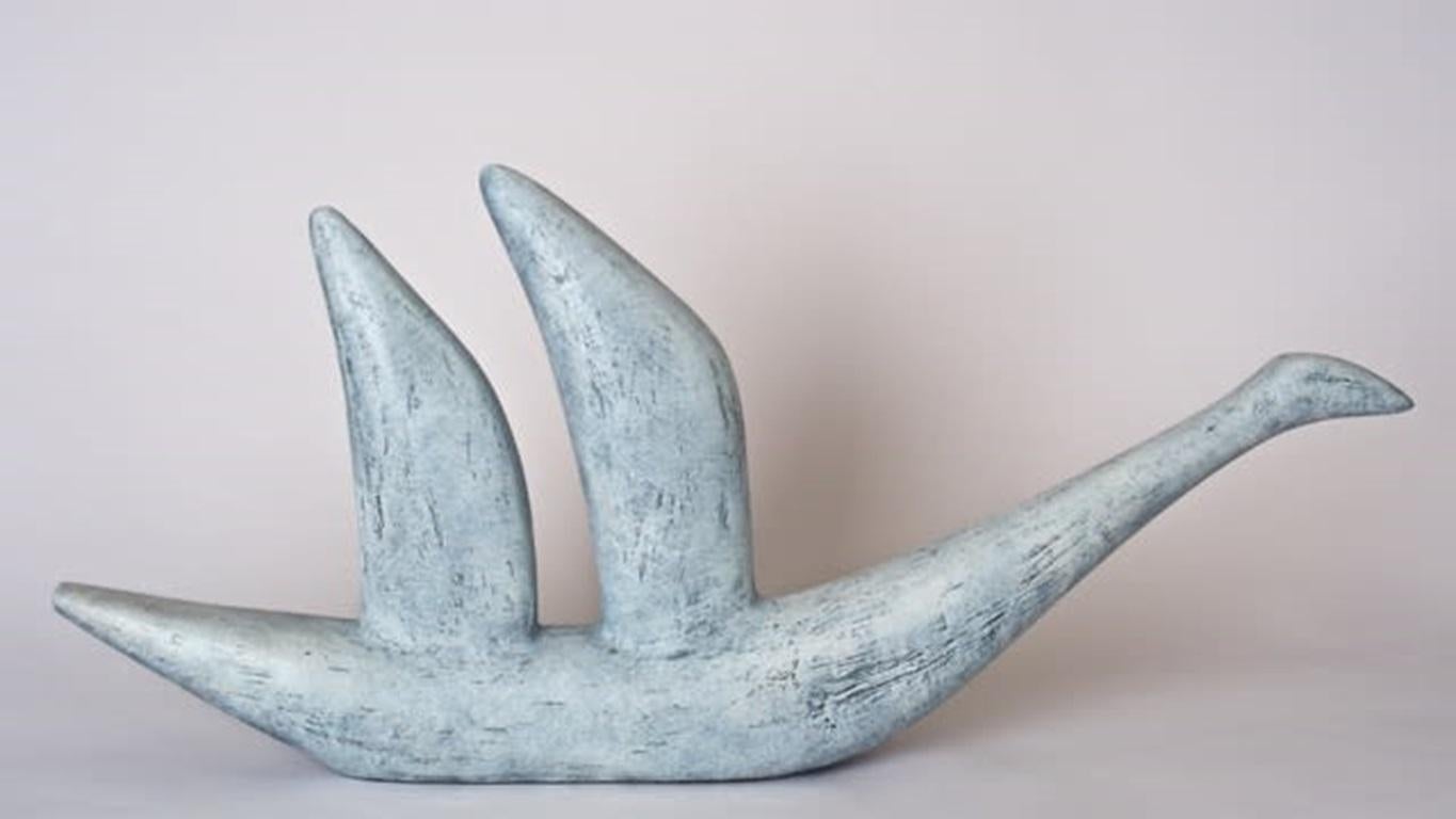 Unknown Figurative Sculpture - Sailbird, Bronze Sculpture by Emma Maiden