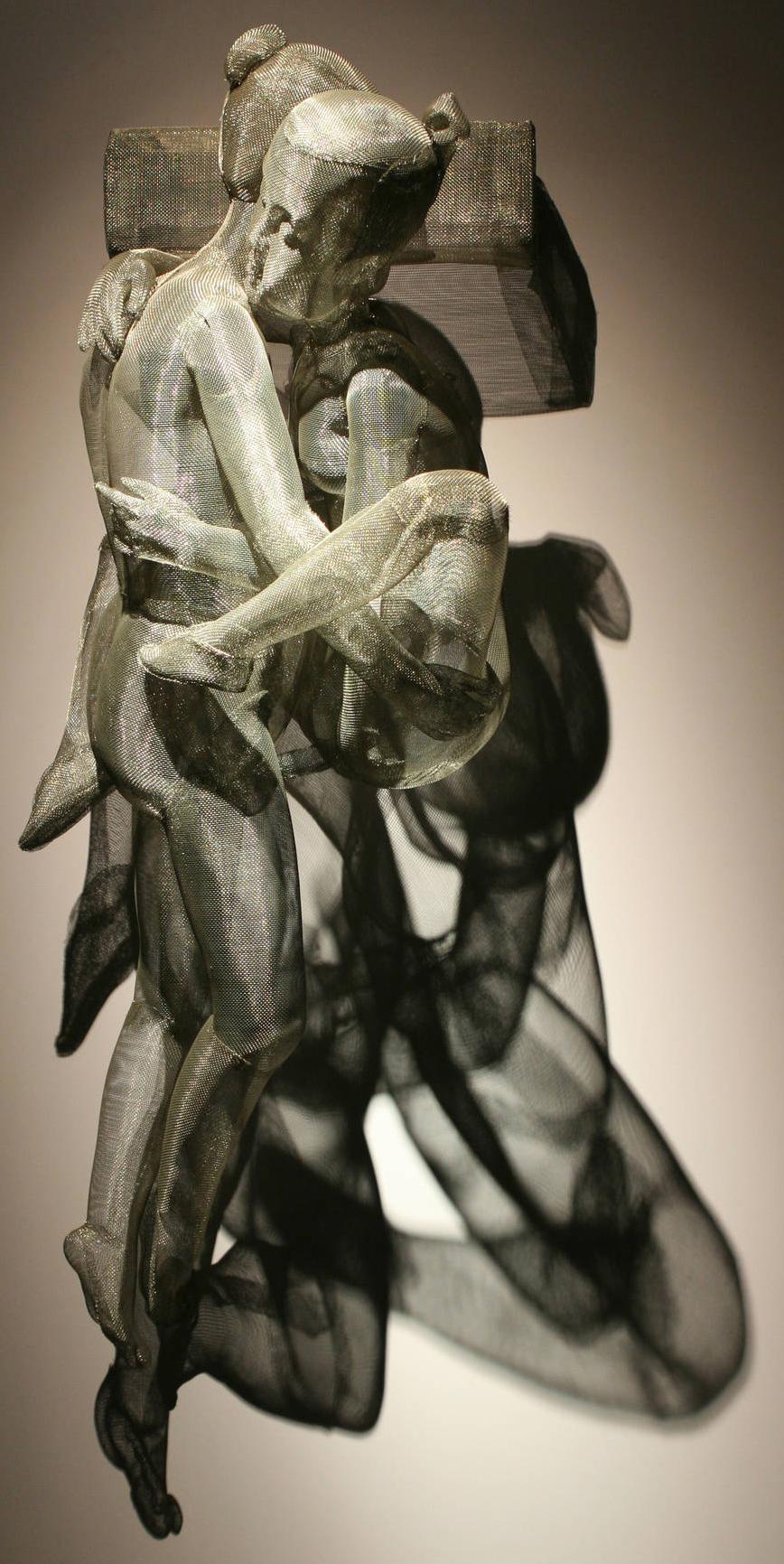 Scultura - Intimità (rete in acciaio inox) - Sculpture di Unknown