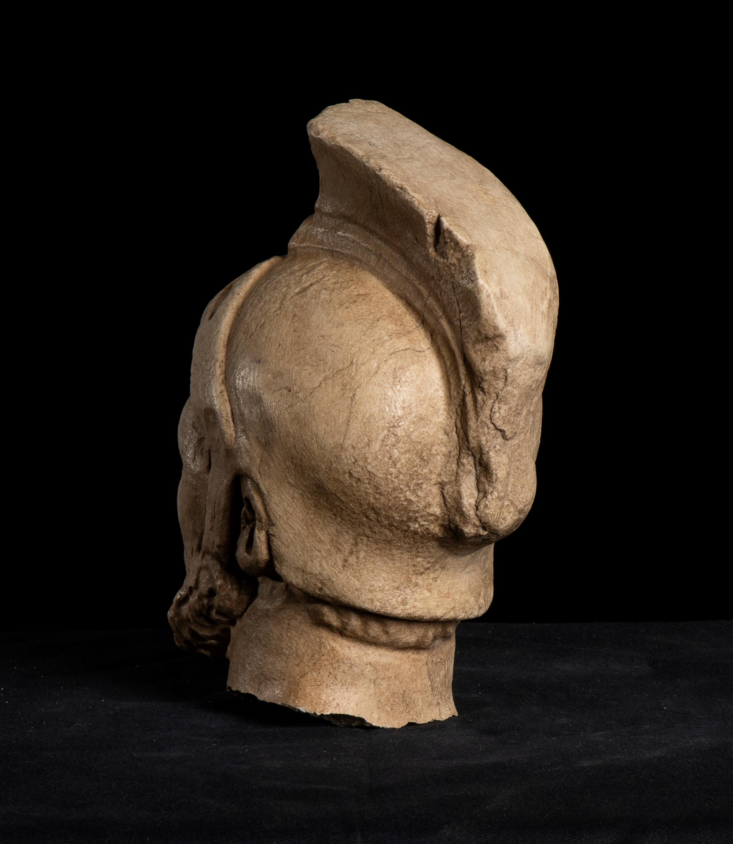 Sculpture Roman Marble Head of  General Maximus Decimus Meridius Gladiator 2