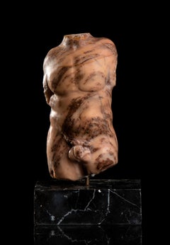 Sculpture Torso Of Apollo Classical Roman Grand Tour Specimen Yellow Marble 19th