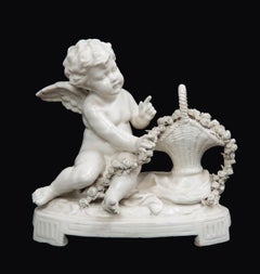 Escultura antigua de porcelana de Capodimonte siglo XX