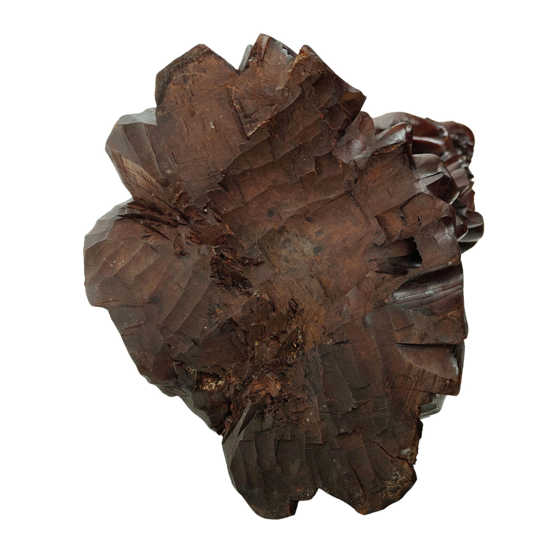 Scultura in legno teak di un Saggio - 1890 circa, Cina in vendita 14