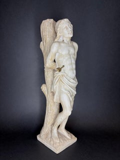 Marble sculpture St. Sebastian Italy 18th century