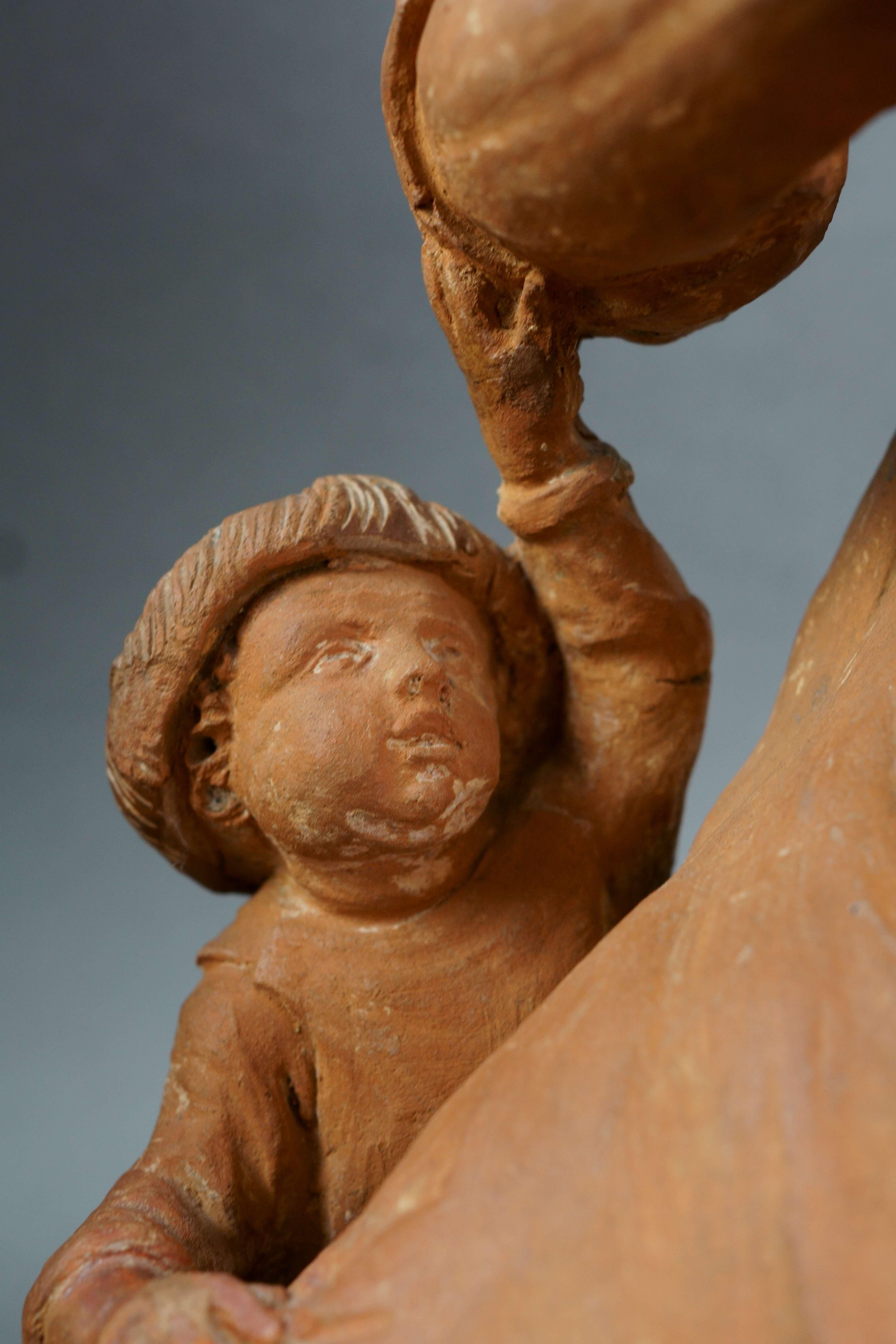 Gran grupo de terracota de la escuela francesa del siglo XVII en venta 2