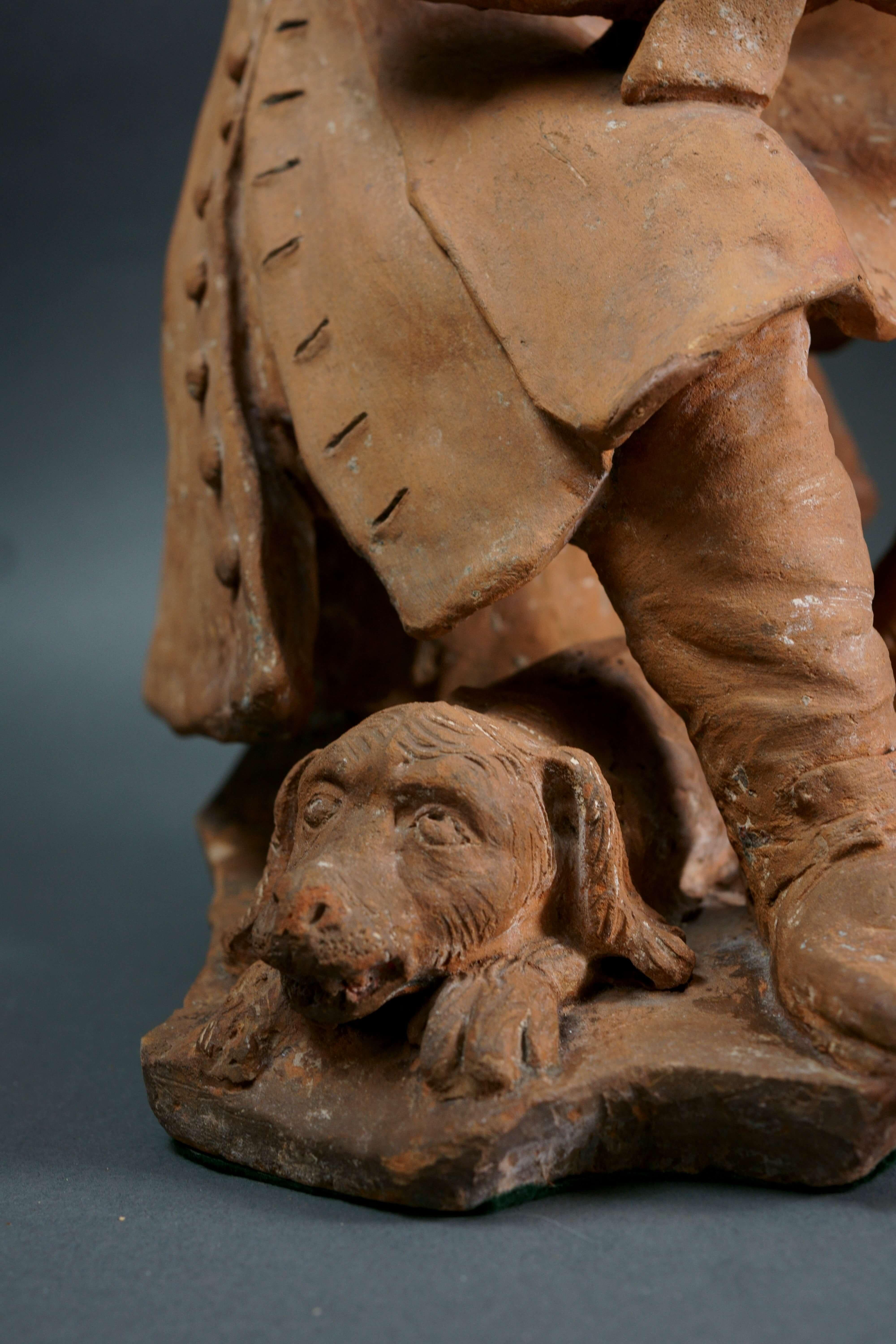 Gran grupo de terracota de la escuela francesa del siglo XVII en venta 3
