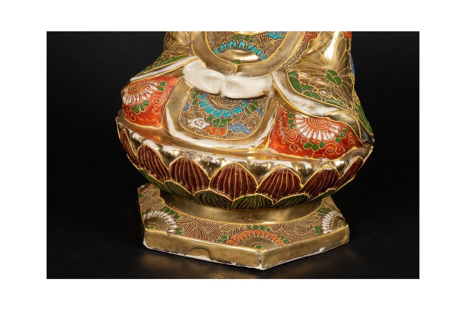 Buddha Amida Nyorai giapponese seduto ; Inizio del XX secolo. in vendita 4