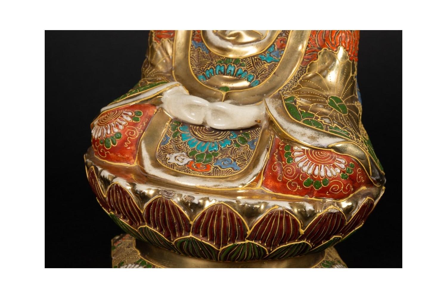 Buddha Amida Nyorai giapponese seduto ; Inizio del XX secolo. in vendita 5