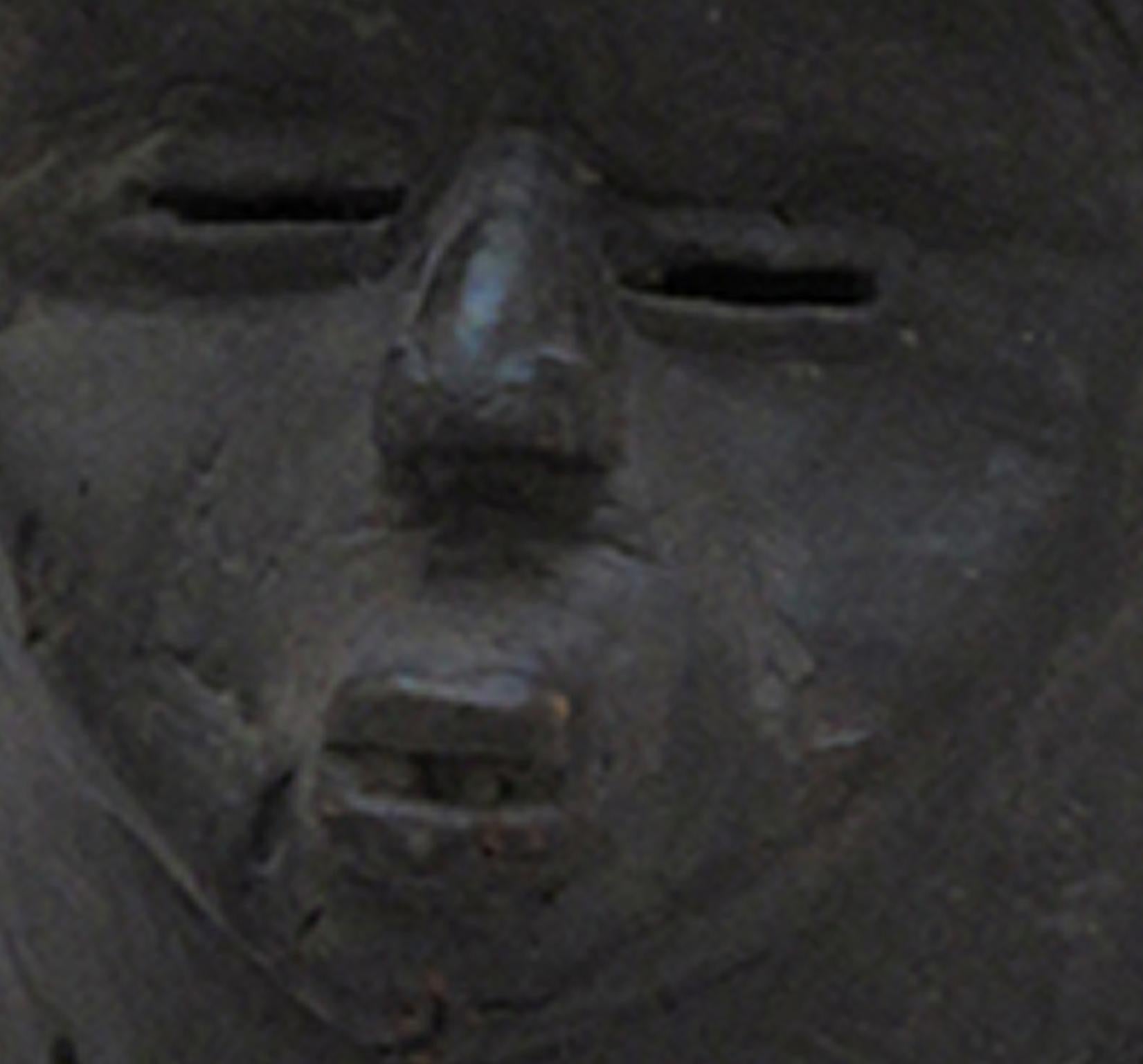 Holz von der Secret Society Mask-Sierra Leone W. Africa, um 1930 – Sculpture von Unknown