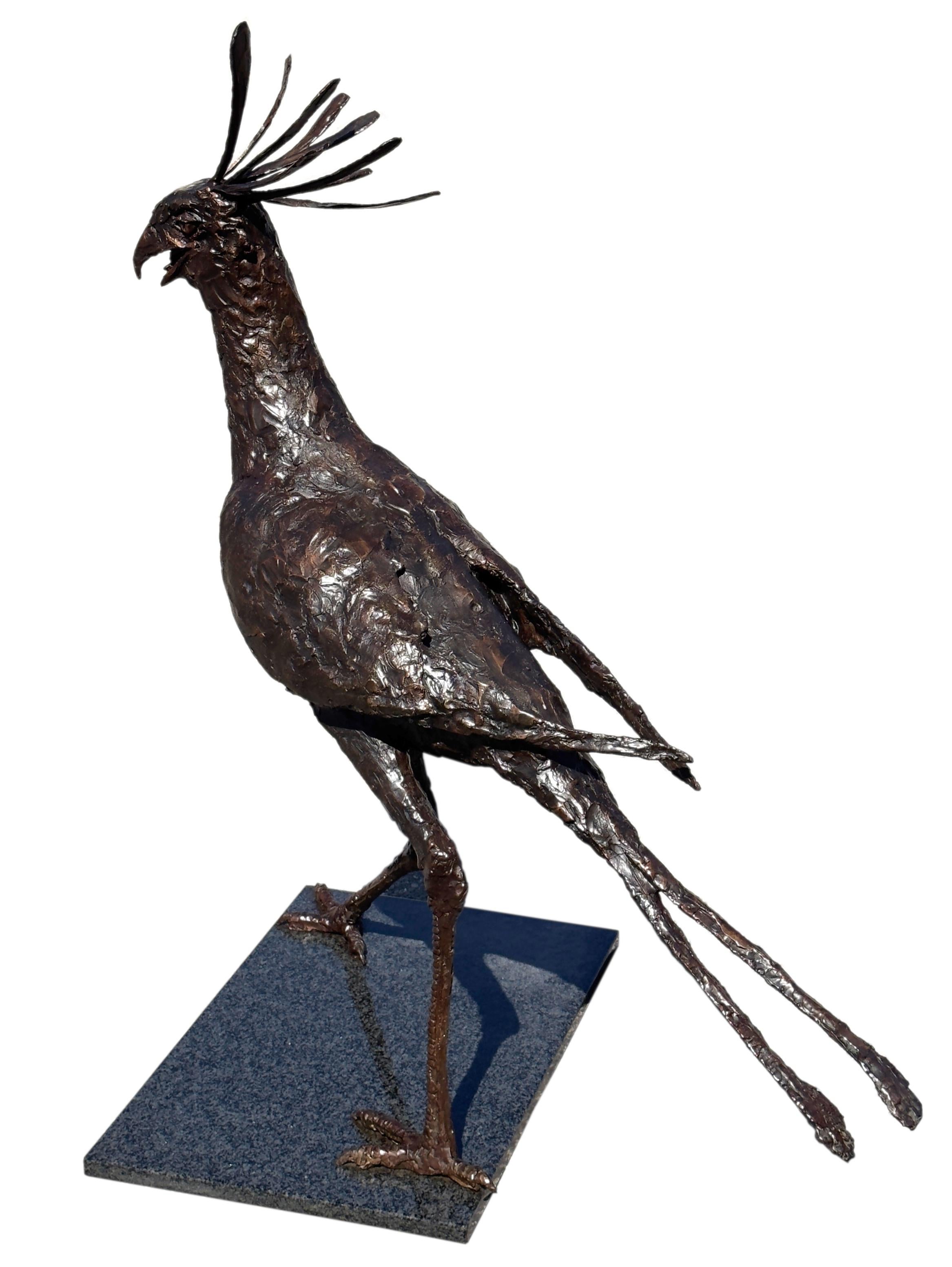 Escultura de bronce de pájaro grande en venta 4