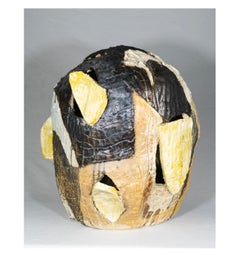 Seedling No. 43 ContemporaryCeramic Sculpture with Textured Glaze by Zach Weber