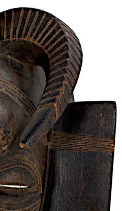 "Máscara de Danza Senufo - Costa de Marfil, " Máscara tallada en madera creada hacia 1940