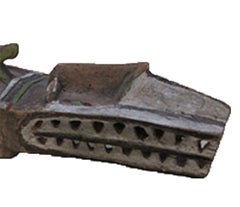 "Senufo Mask of Ceremonies (from Republic Ivory Coast), " Painted Carved Wood