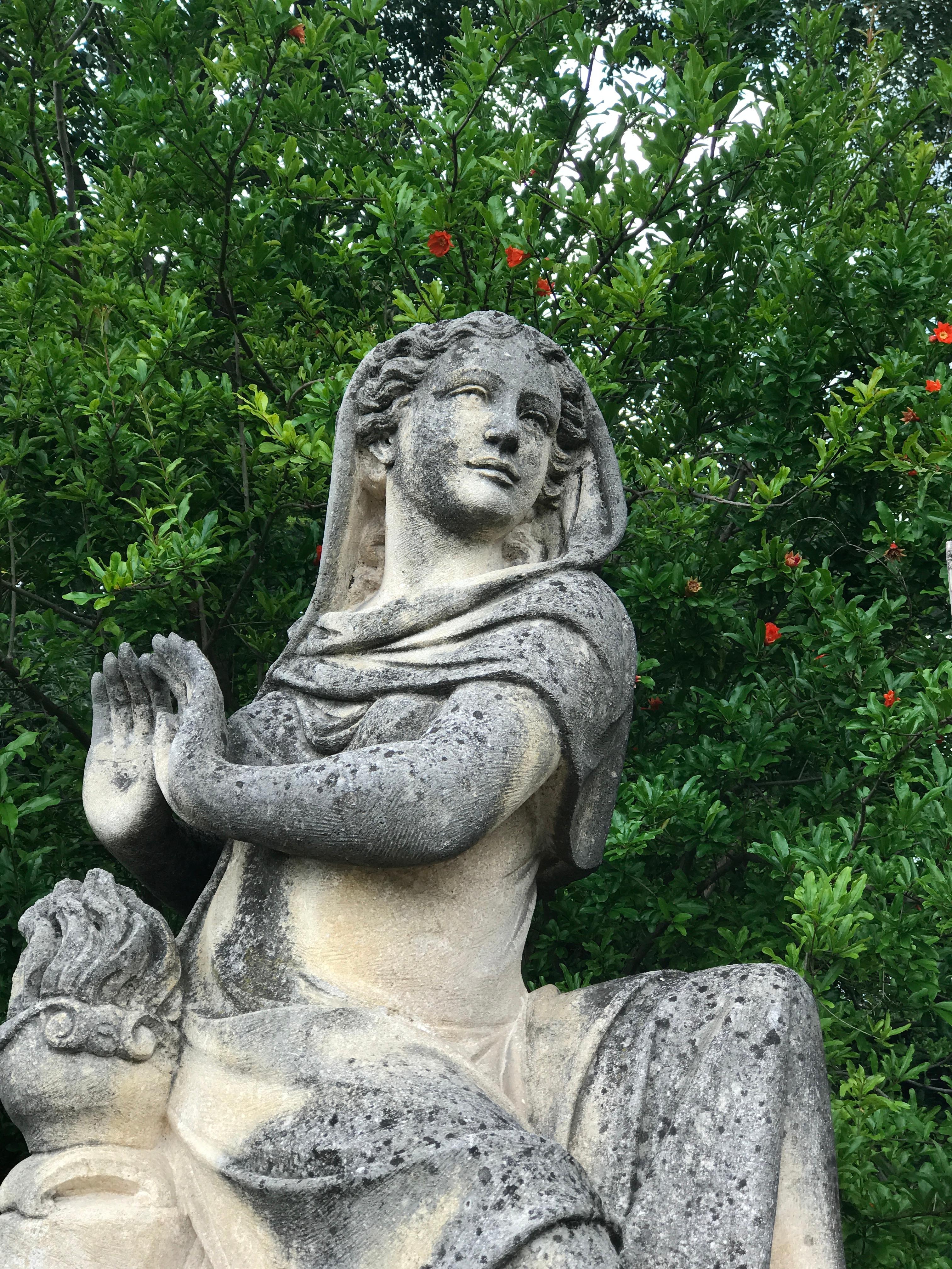 Set of Extraordinary Italian Stone Statues Representing the Four Seasons 3