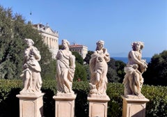 Set of Extraordinary Italian Stone Statues Representing the Four Seasons