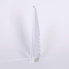 Set of Three Cut Crystal Obelisks with Inner Pagodas