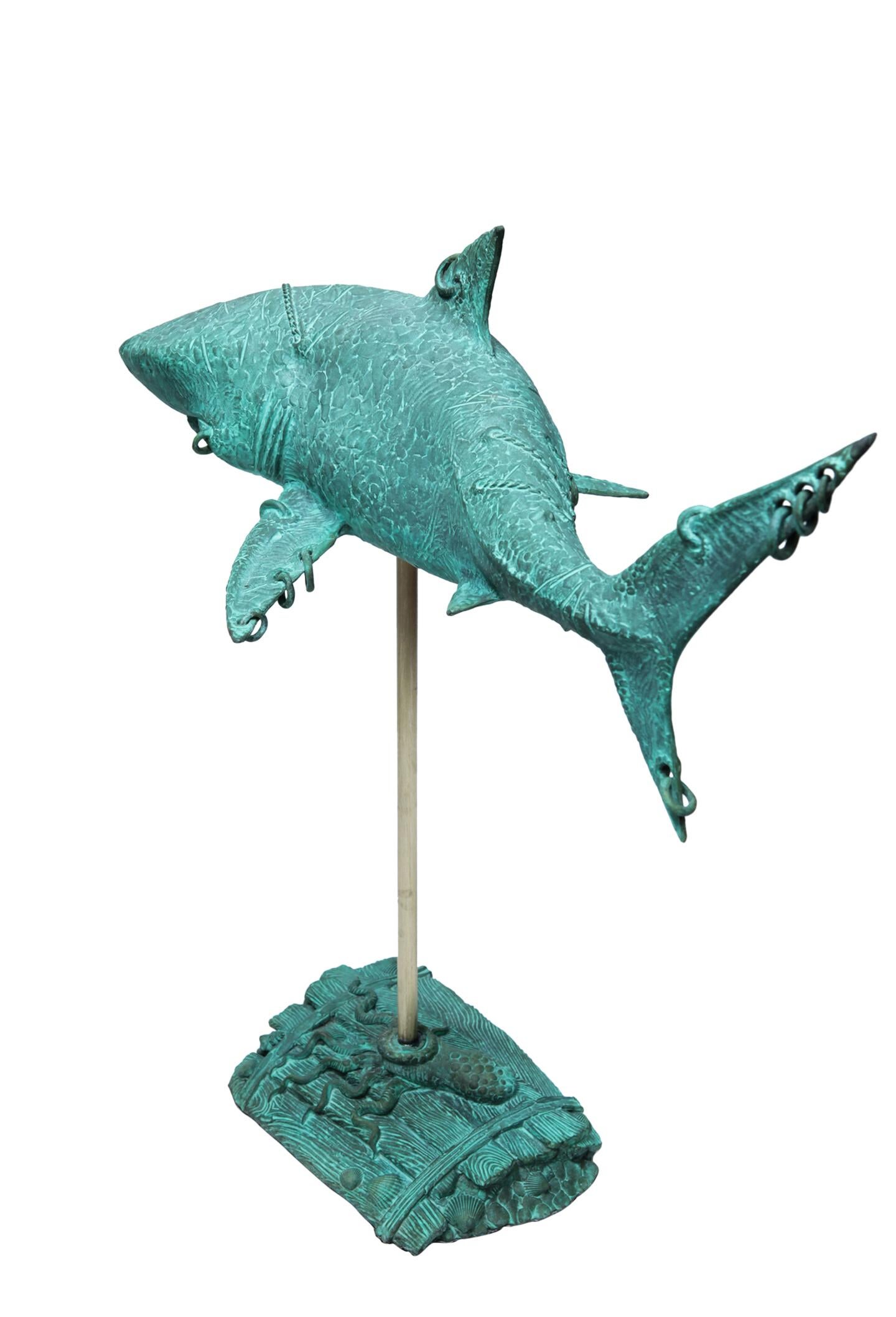 Shark, Bronze Sculpture by Volodymyr Mykytenko, 2014 For Sale 2