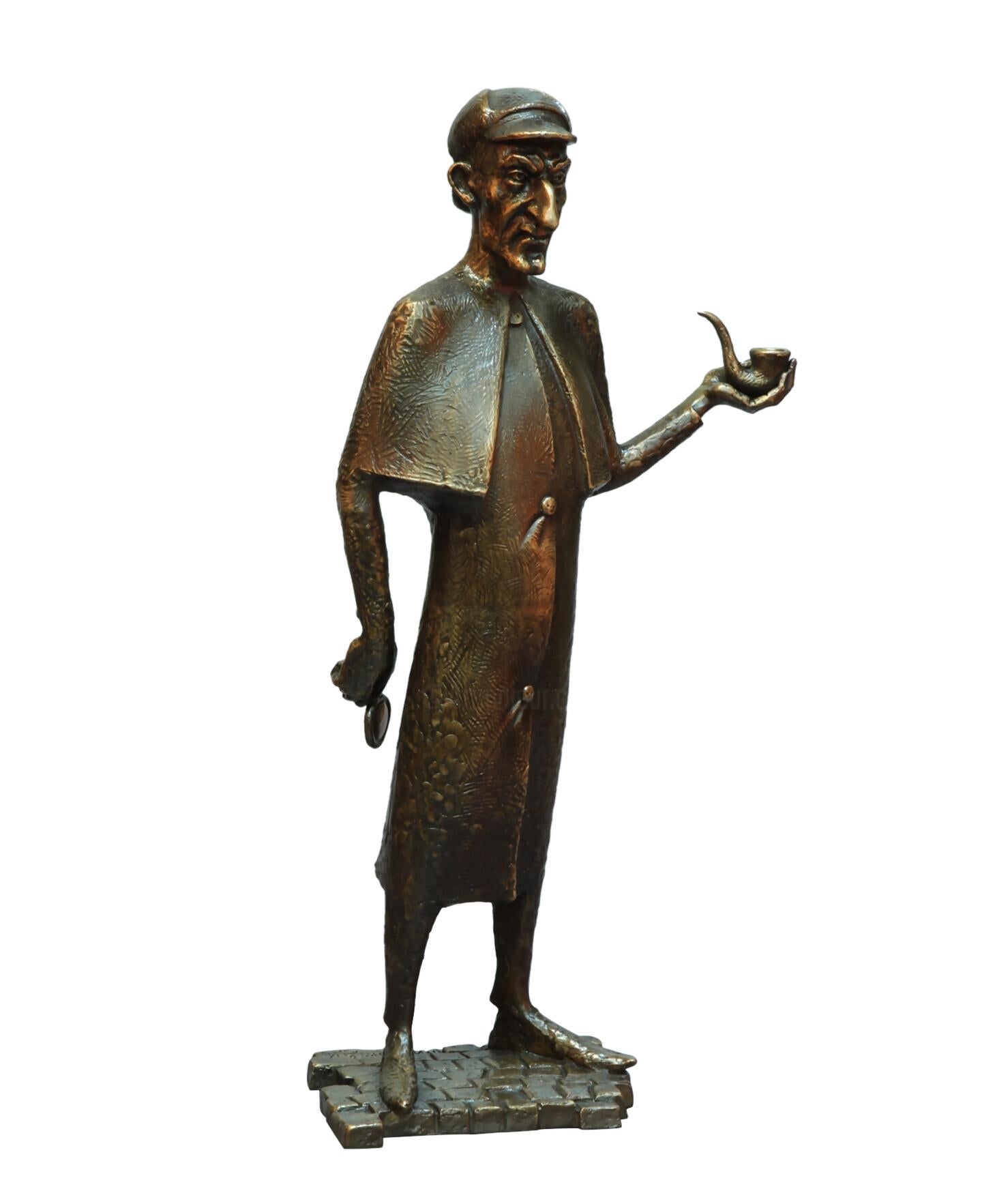 Sherlock, Bronze Sculpture by Volodymyr Mykytenko, 2021 For Sale 1