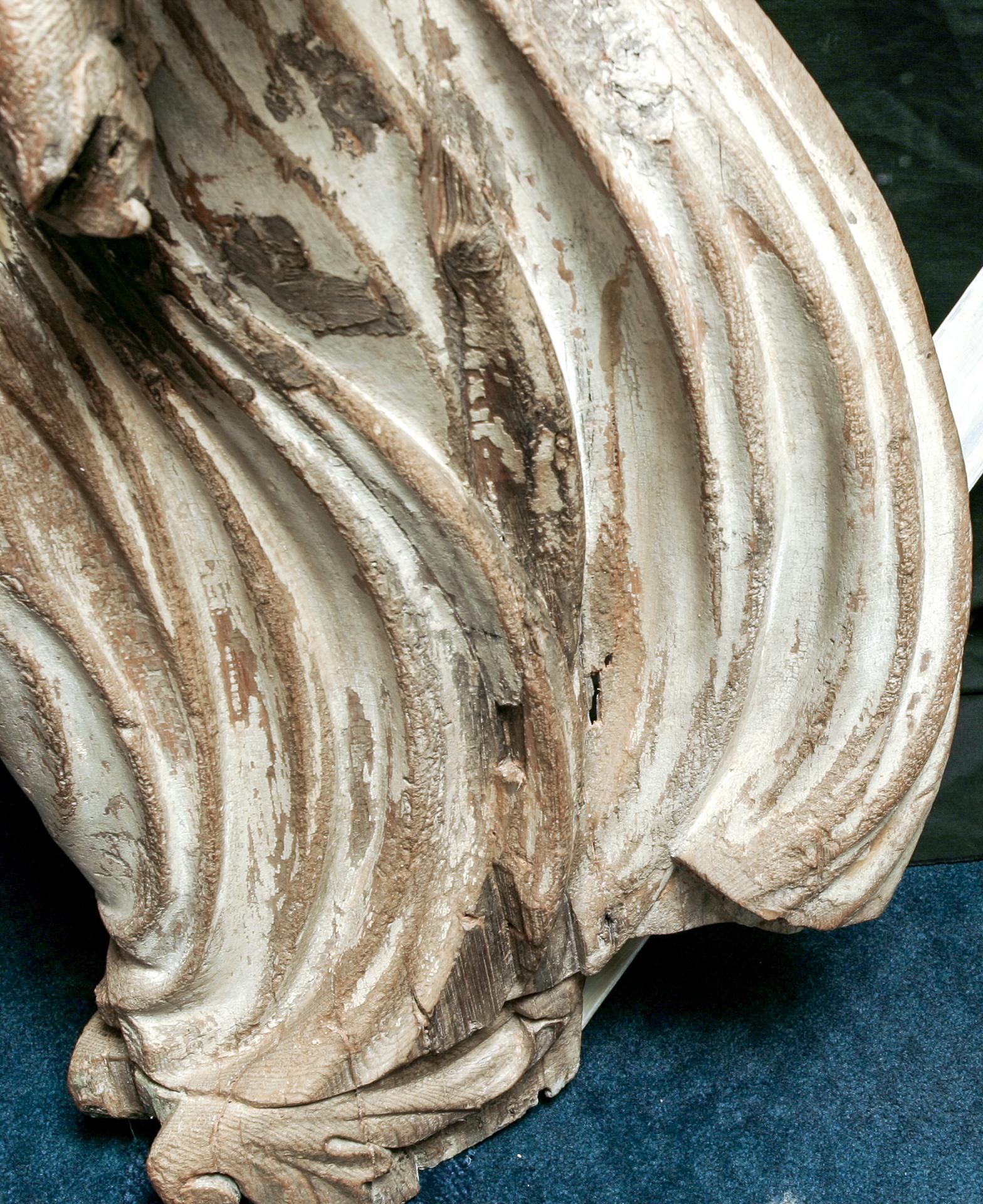Unknown - Ship's Carved Wood Figurehead, Graceful Figure For Sale at ...
