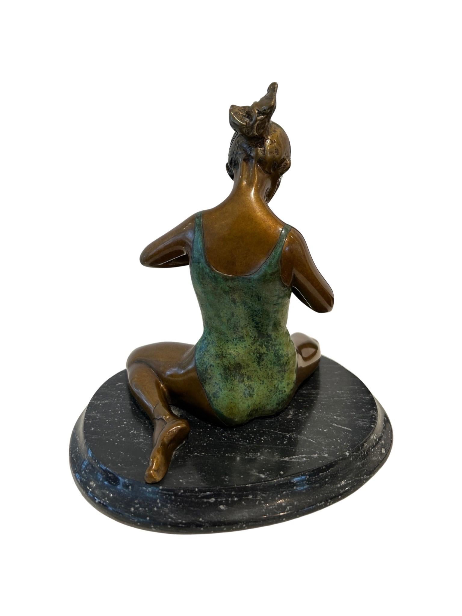 Figura de bronce fundido 