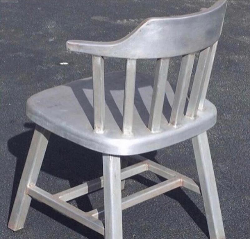 vintage stainless steel furniture