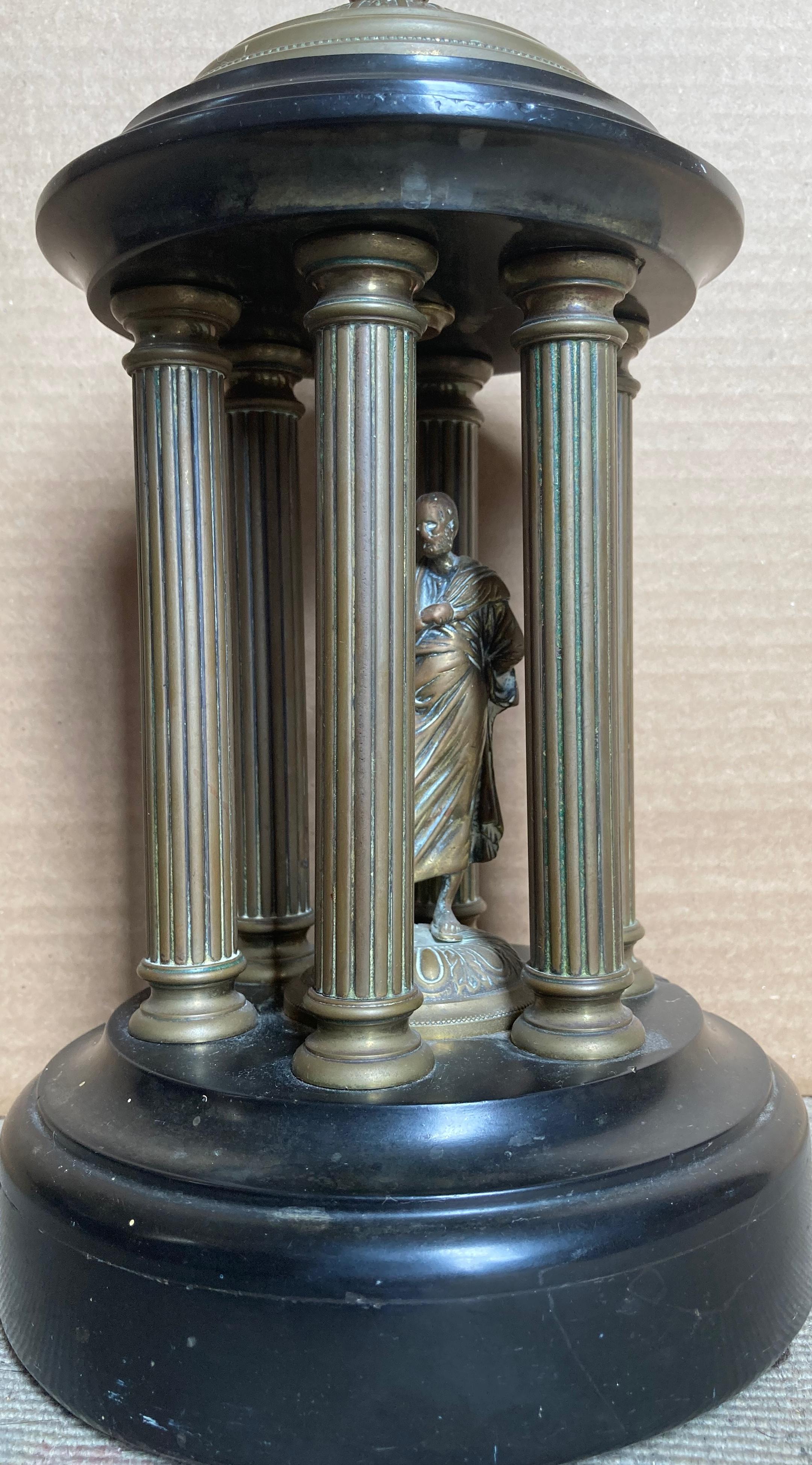 This statue came to us as part of a group of statues purchased by a European traveler taking the continental 