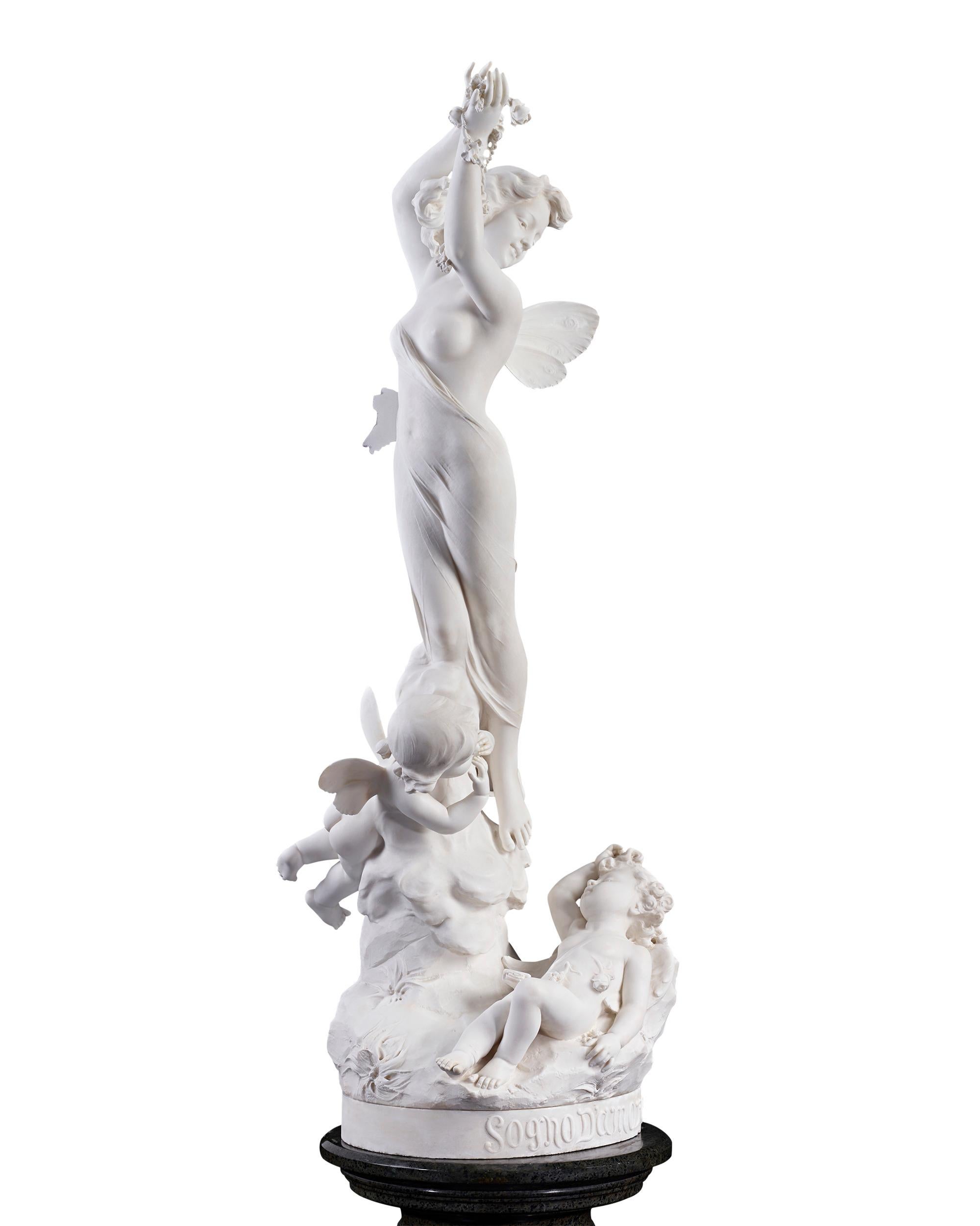 Sogno d'Amore Italian Marble - Sculpture by Unknown