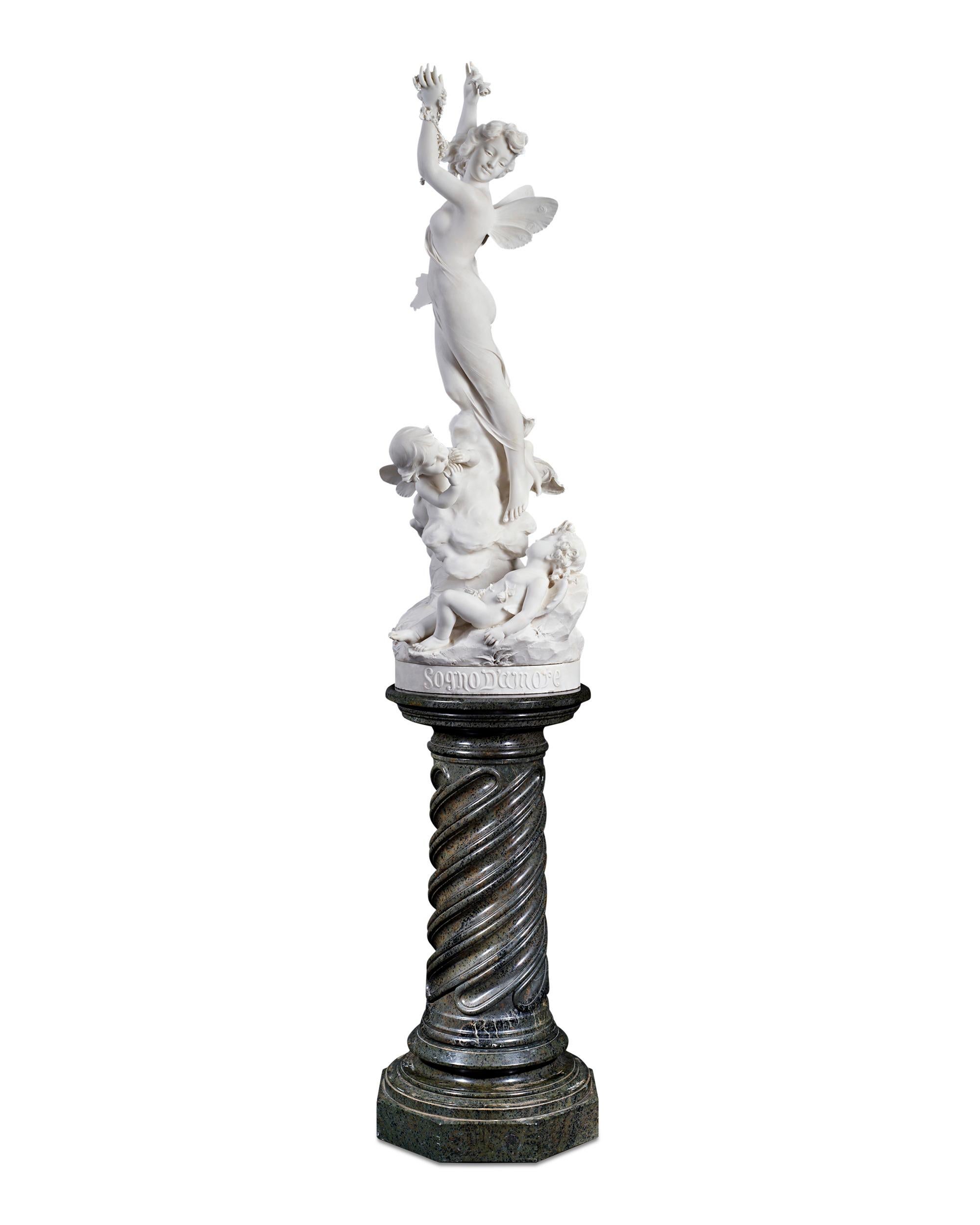 Unknown Figurative Sculpture - Sogno d'Amore Italian Marble