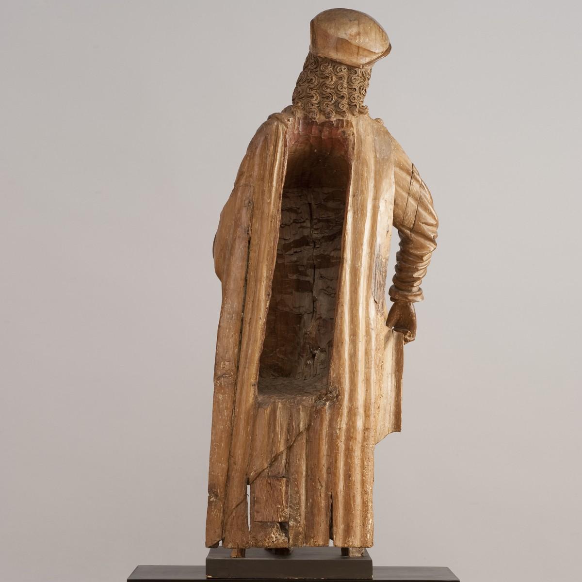 Saint Roch of Montpellier – Schule von Burgos – Spanien – Sculpture von Unknown