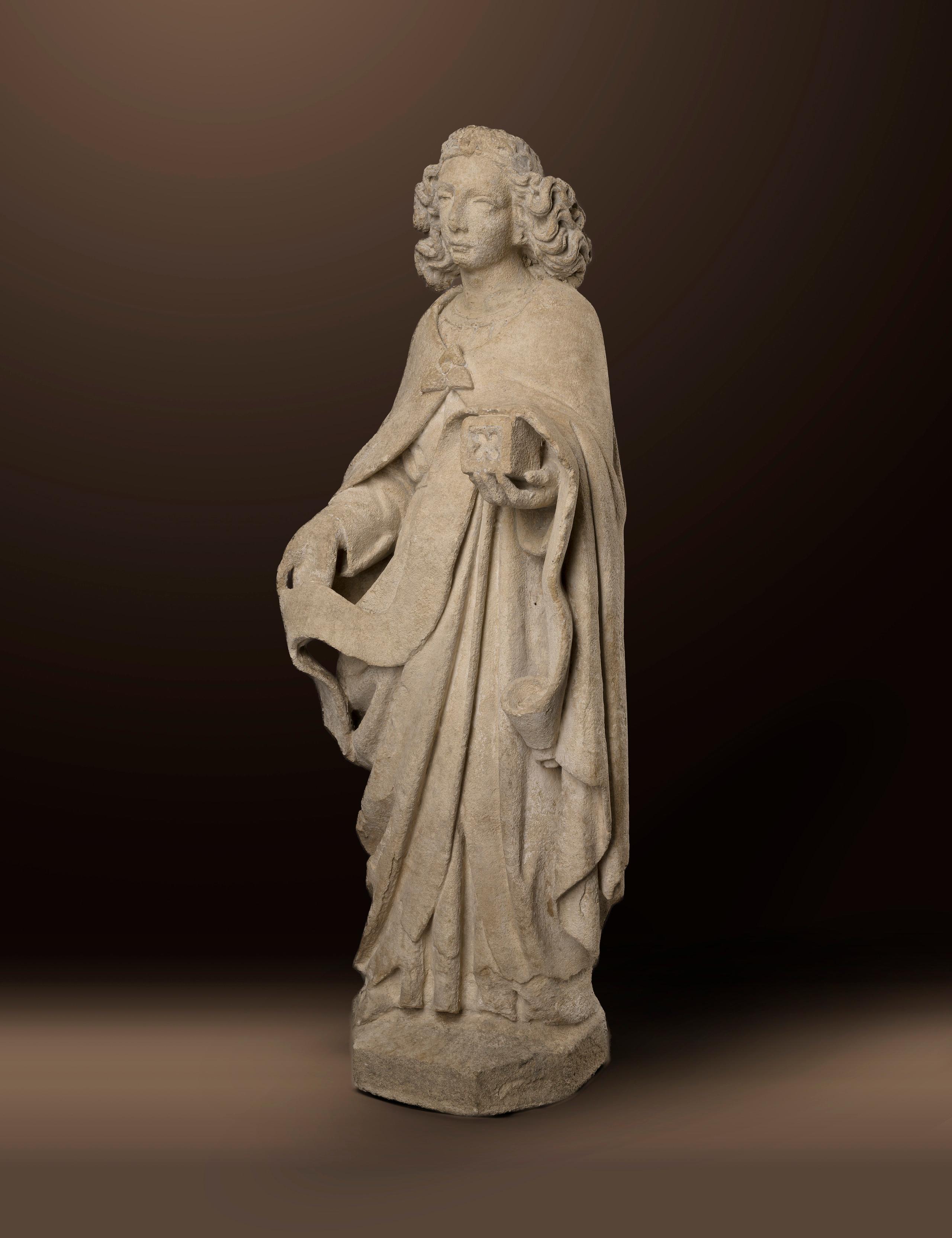 Stehender Engel (Braun), Figurative Sculpture, von Unknown