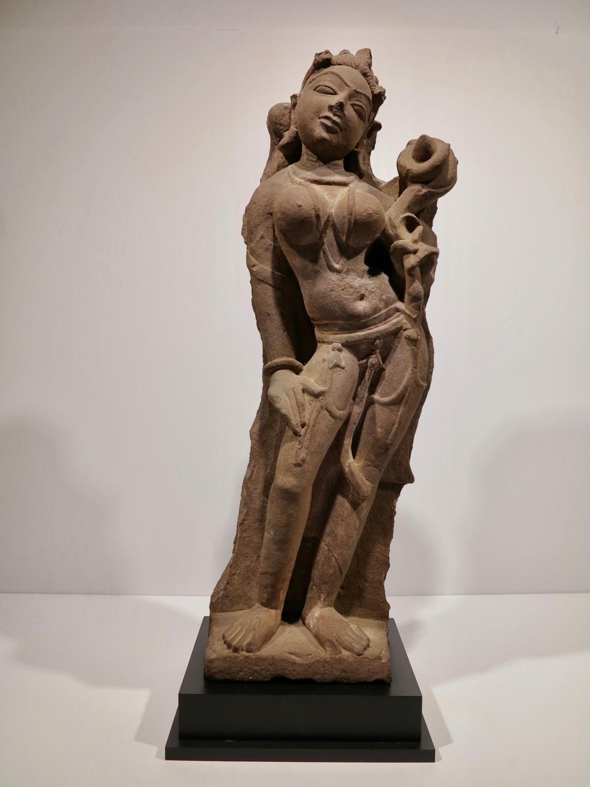 Unknown Figurative Sculpture - Standing Female Figure, Central India, 10th Century