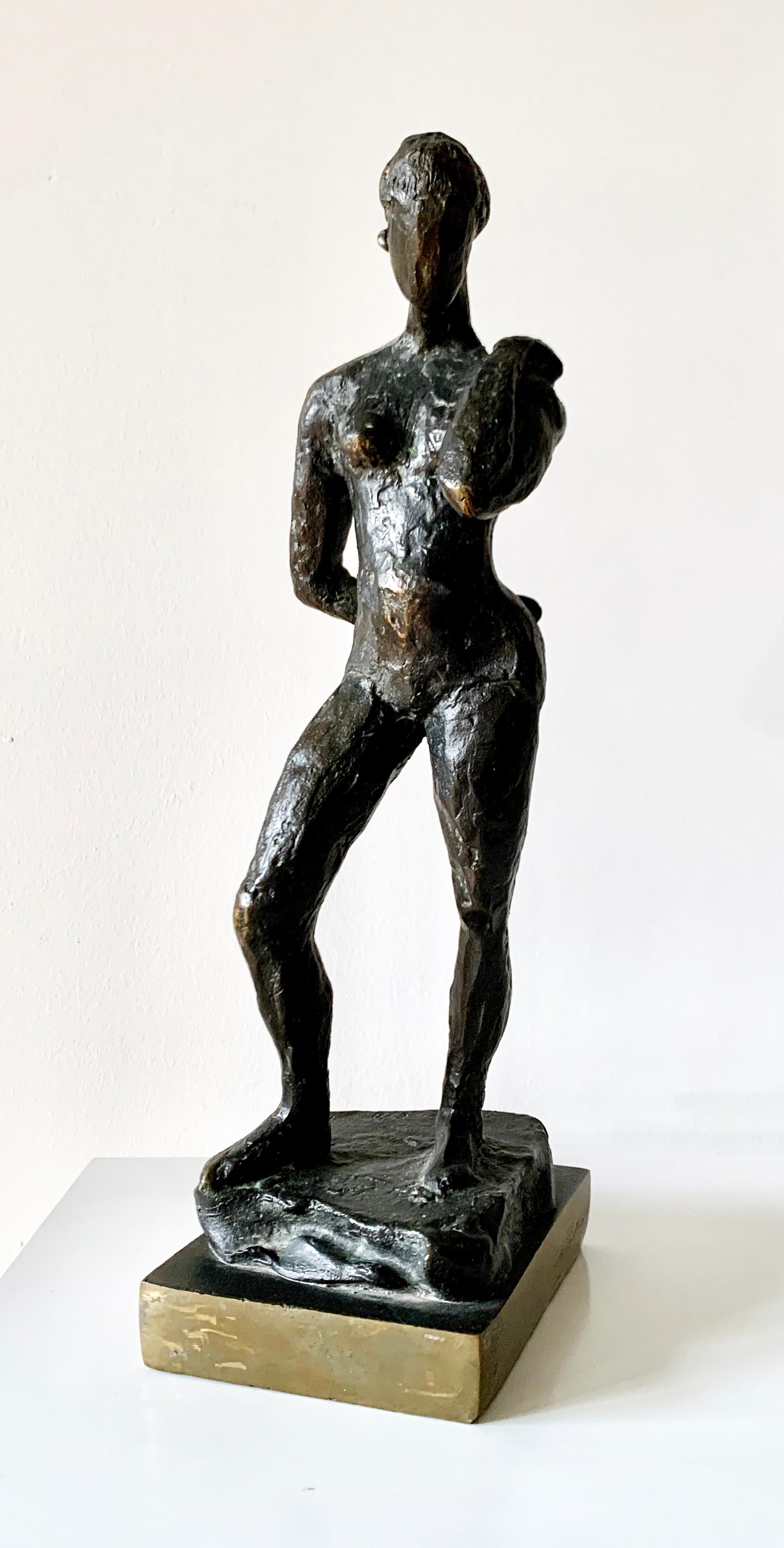 Nude Sculpture Unknown - « Nu debout », sculpture en bronze