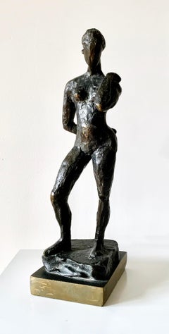 "Standing Nude", bronze sculpture