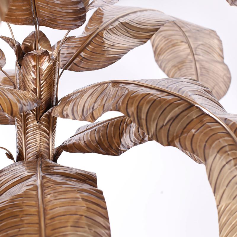 Scultura di palma in ottone stilizzato 1