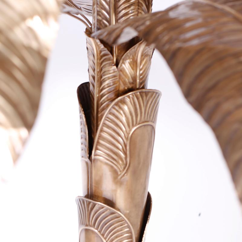 Scultura di palma in ottone stilizzato 2
