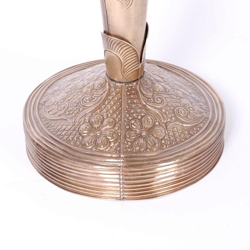 Scultura di palma in ottone stilizzato 4
