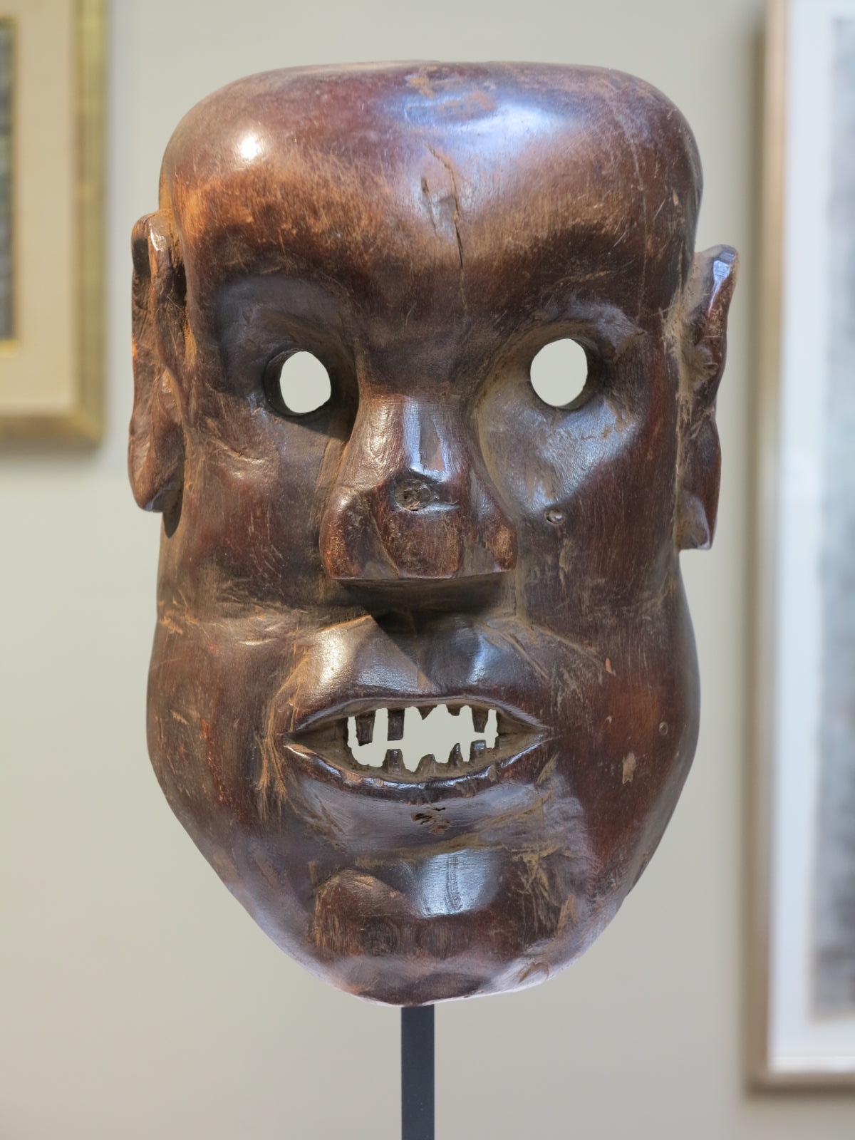 Sukuma tribal African ceremonial mask Tanzania - Tribal Sculpture by Unknown