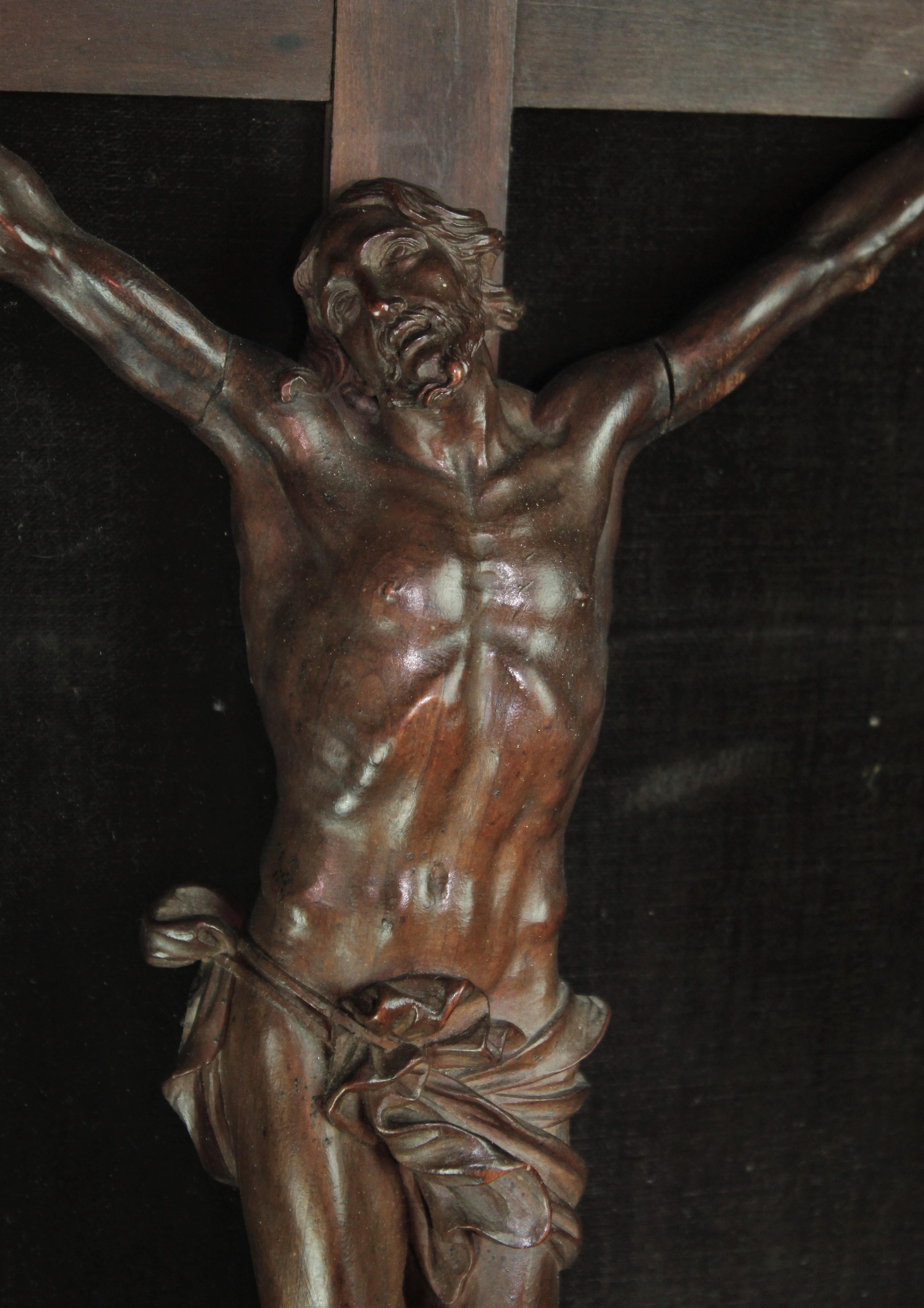 Superb French Regency Period Christ from the Nancy School - Sculpture by Unknown