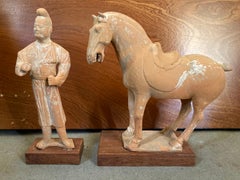 Tang Dynasty Horse w/ Attendant, A.D. 609 - 907, Full Docs, Superb Condition