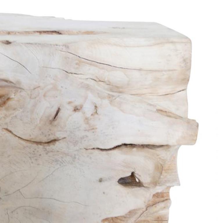 TEAK ROOT SIDE TABLE - Contemporary Sculpture by Unknown