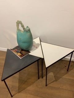 Teal Ceramic Decorative Decanter