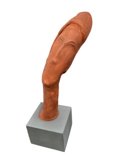 Terra Cotta "Sinuous" Sculpture of a Female Bust