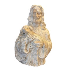 Terracotta Christ with Lamb