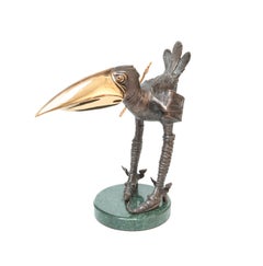The Bird of Happiness, Bronze Sculpture by Volodymyr Mykytenko, 2005