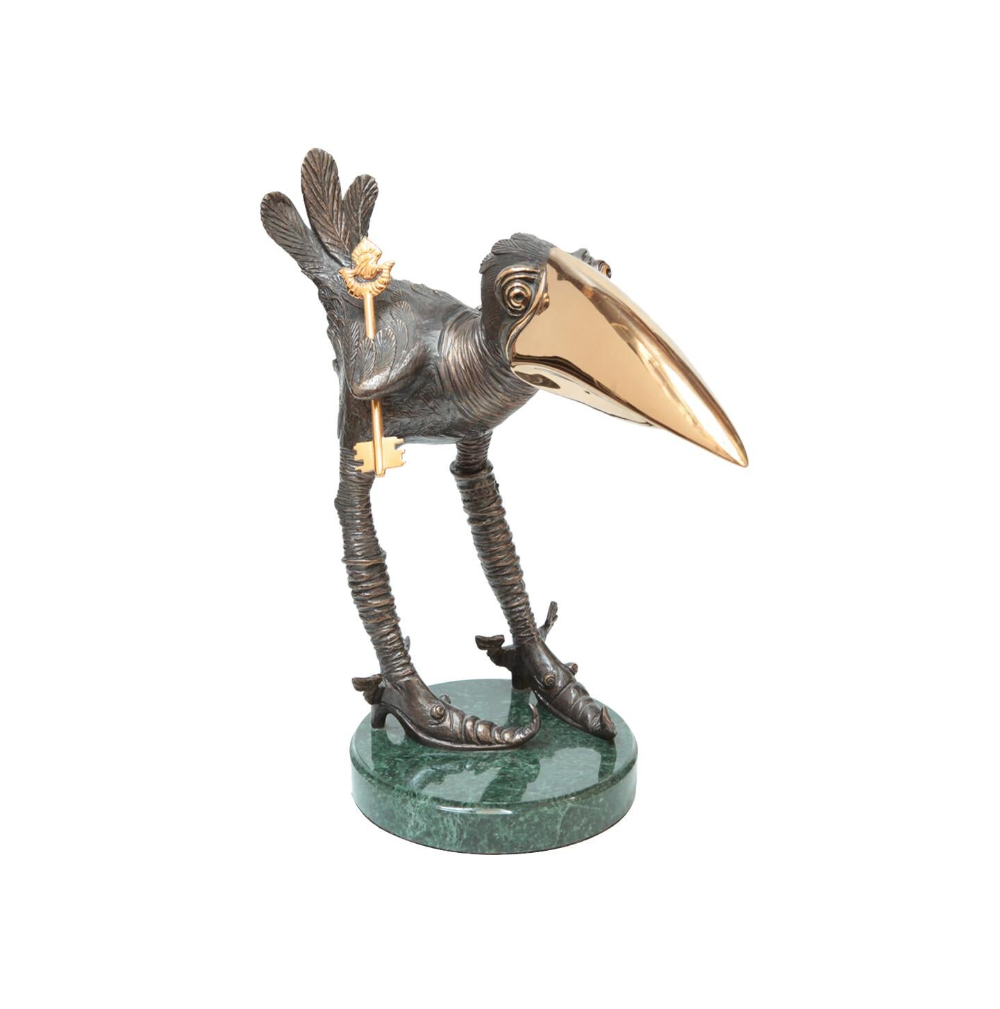 The Bird of Happiness, Bronze Sculpture by Volodymyr Mykytenko, 2005 For Sale 1