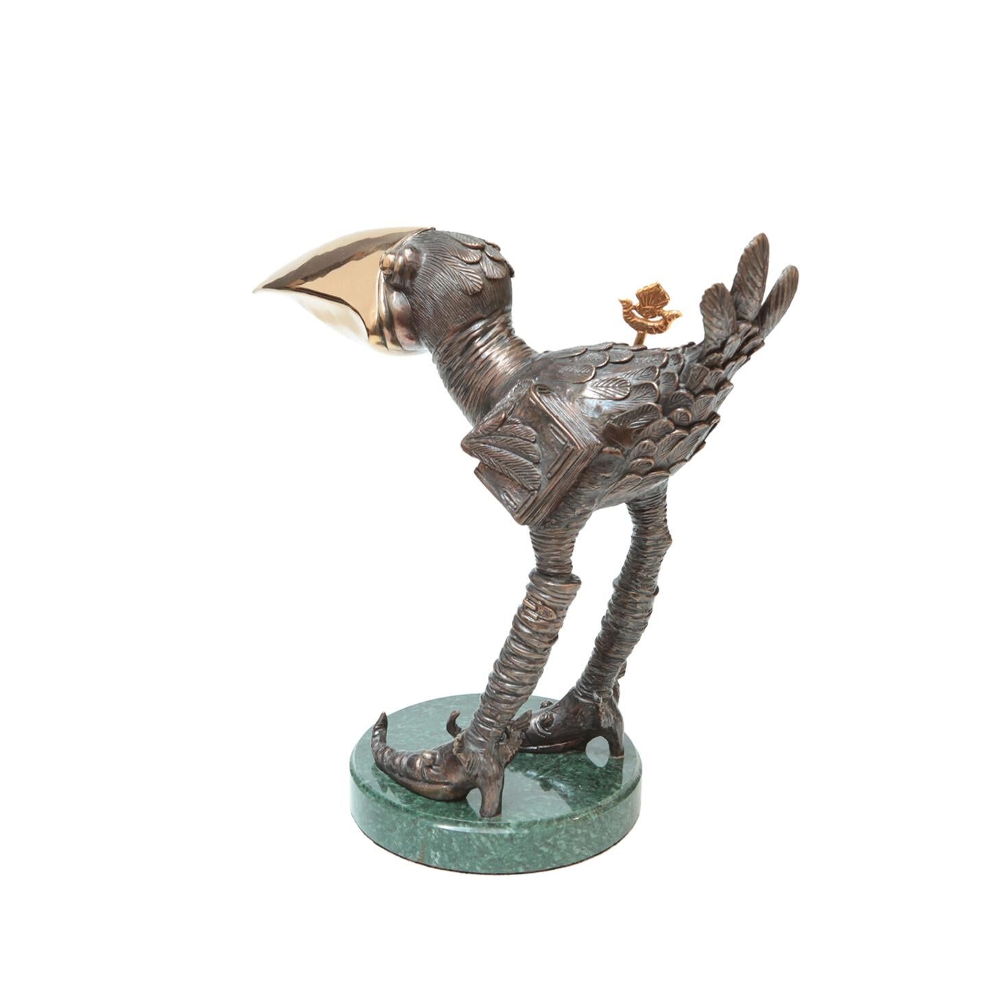 The Bird of Happiness, Bronze Sculpture by Volodymyr Mykytenko, 2005 For Sale 1