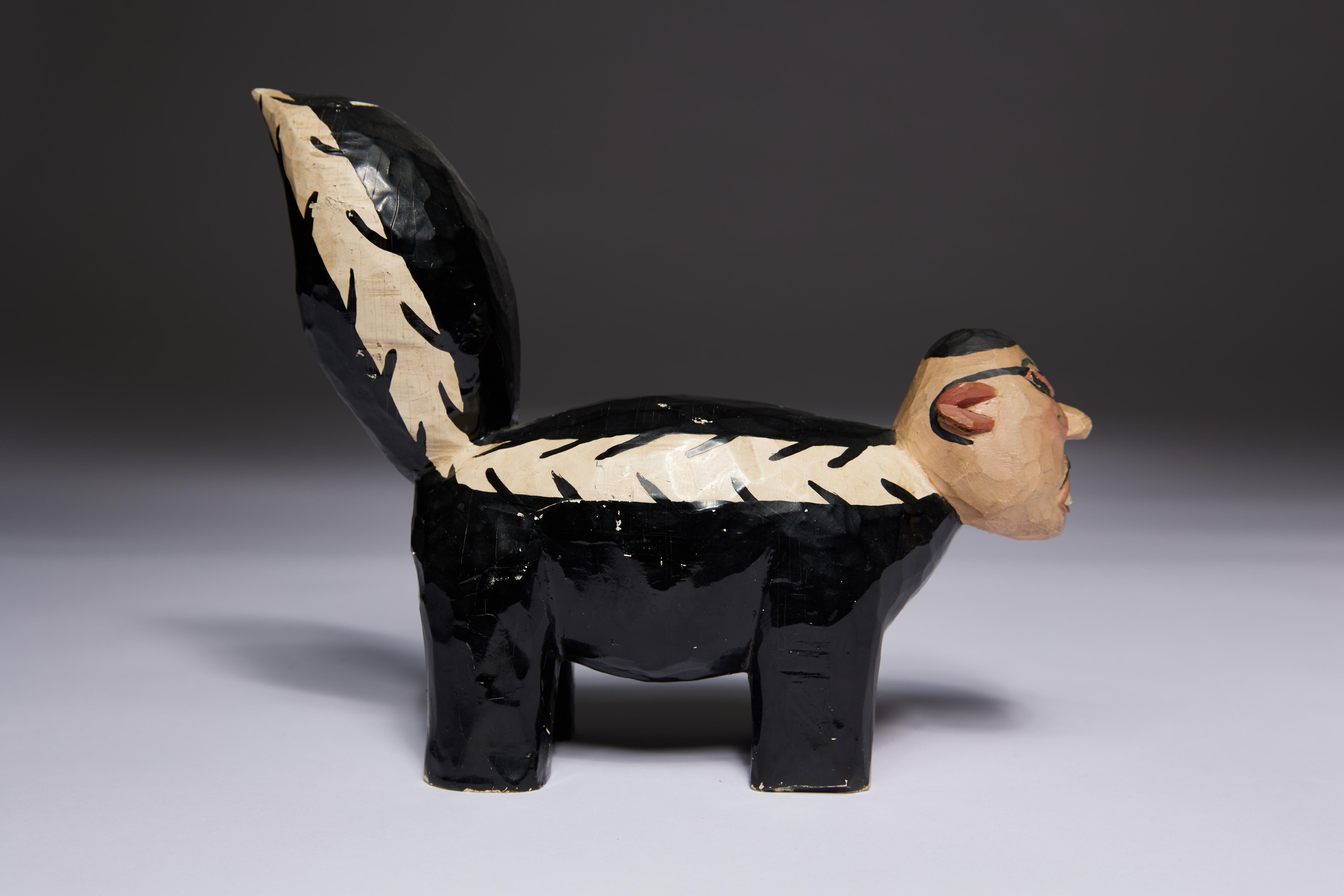Las tres mofetas de la II Guerra Mundial, figuras de madera tallada de Hitler, Mussolini y Tojo en venta 9