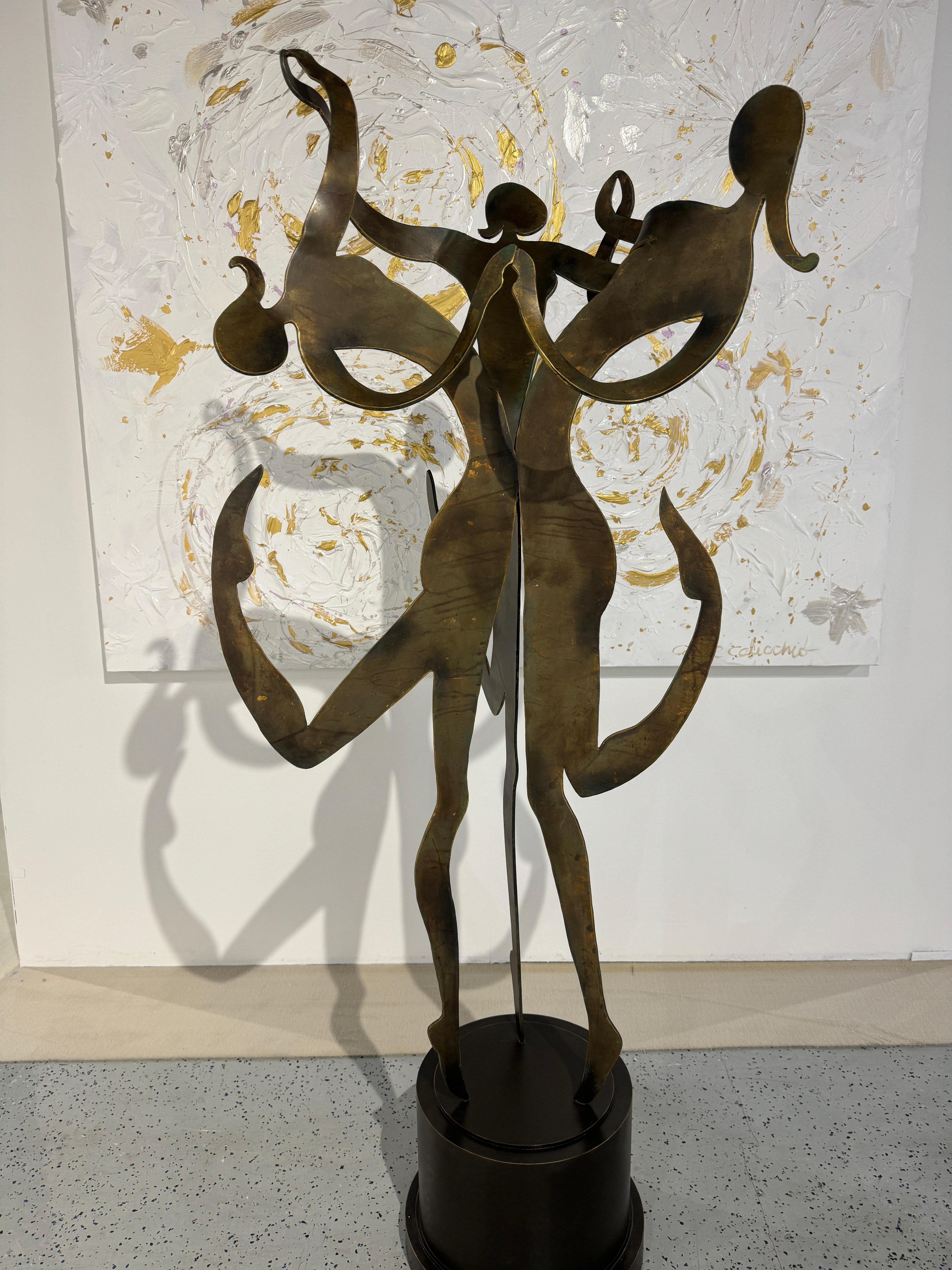 Three Dancing Figures Large Sculpture 1