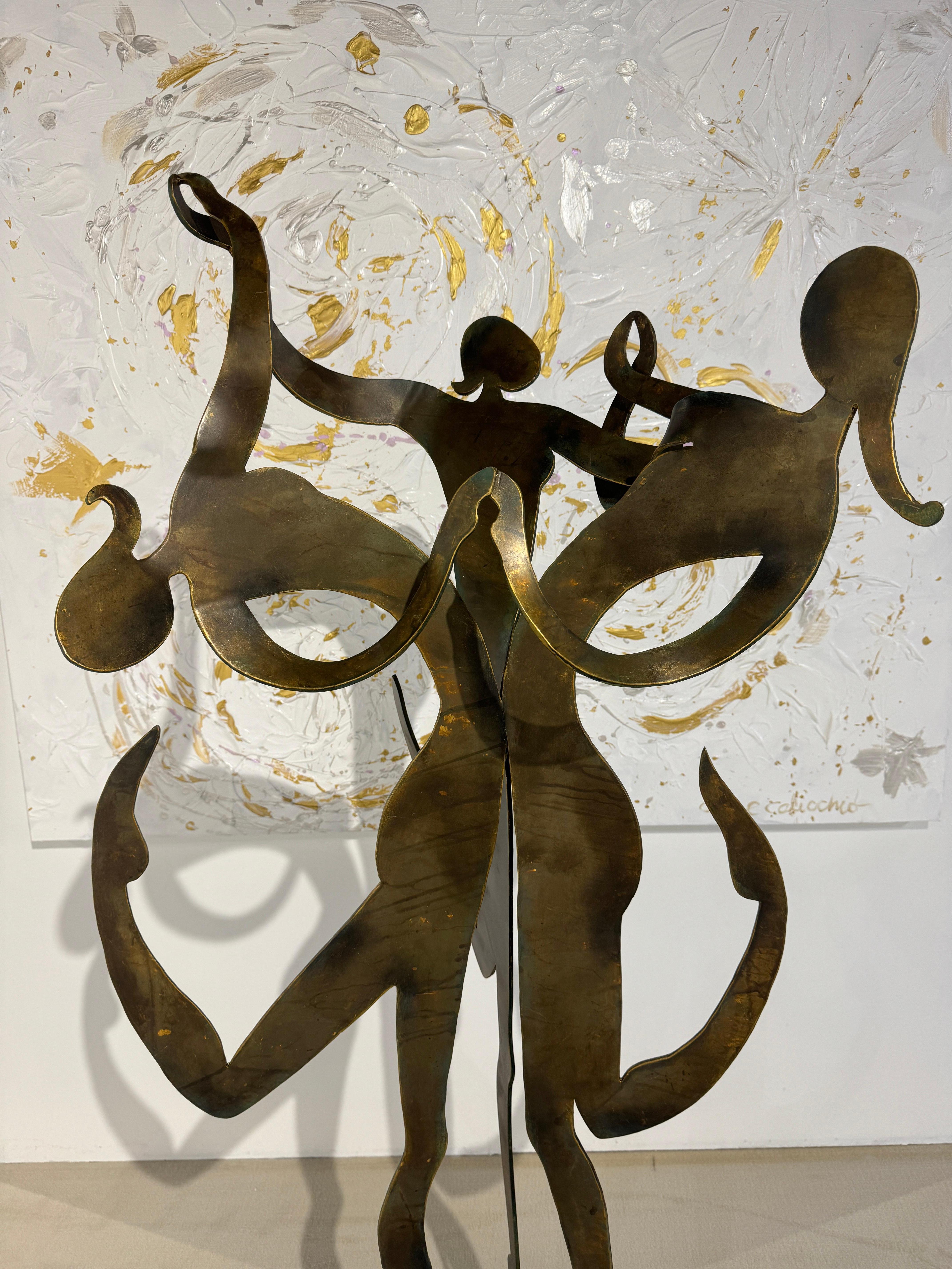 Three Dancing Figures Large Sculpture 4